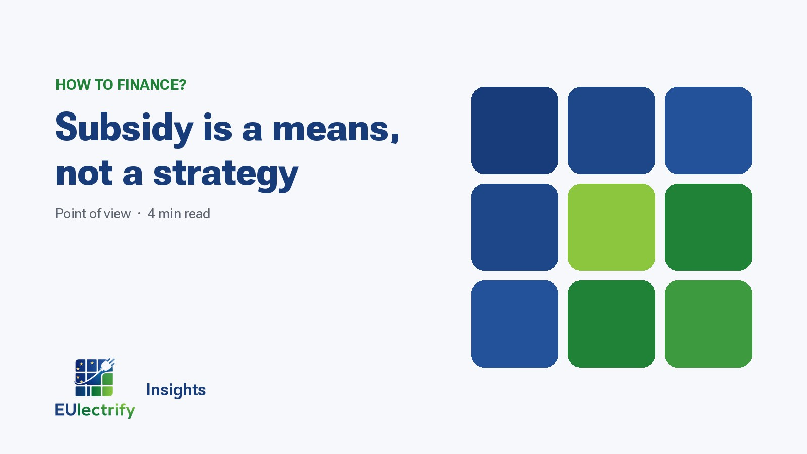 83% in one day: subsidy is a means, not a strategy
