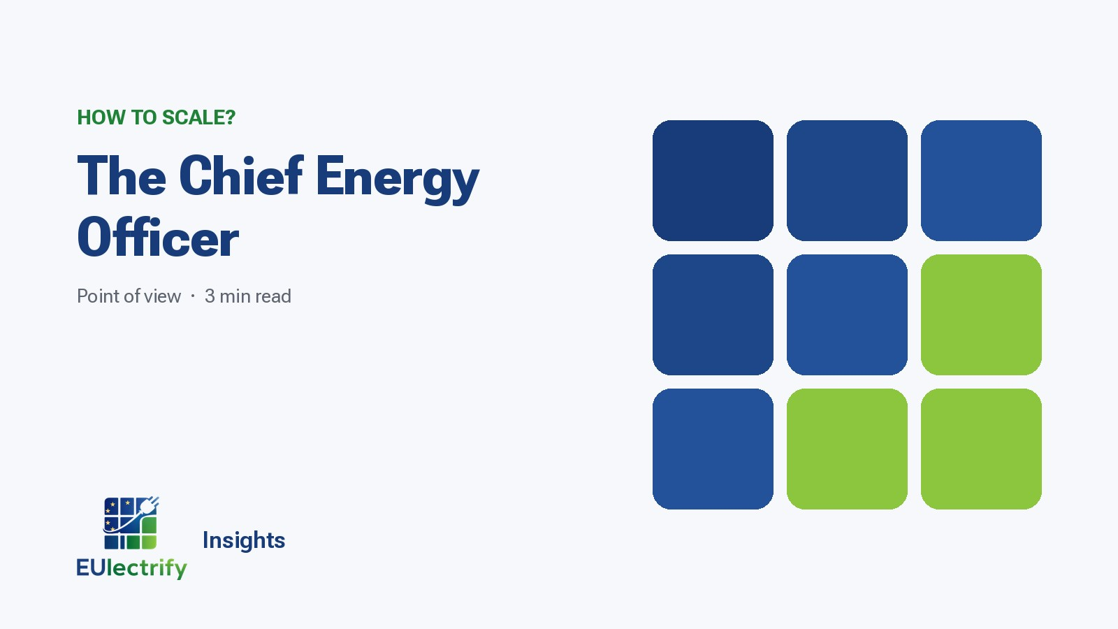 Why every supply chain organisation needs a Chief Energy Officer